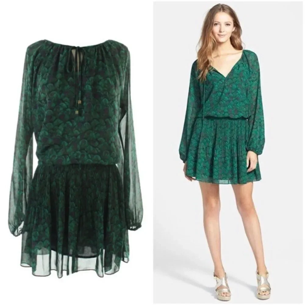 Michael Kors beautiful peacock dress, XS